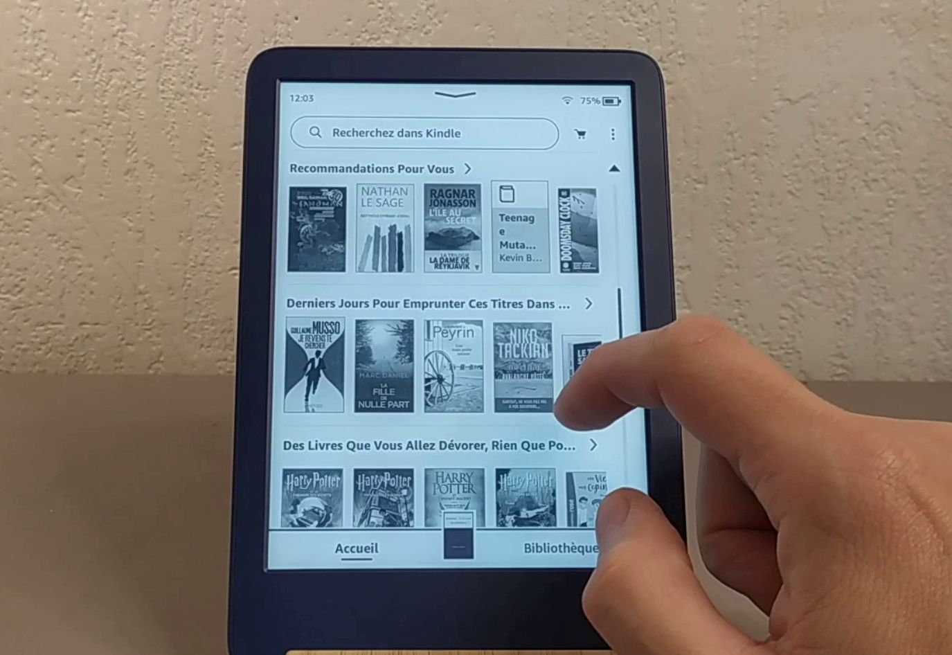 Test de la liseuse Kindle version 2022 ( + test vidéo)