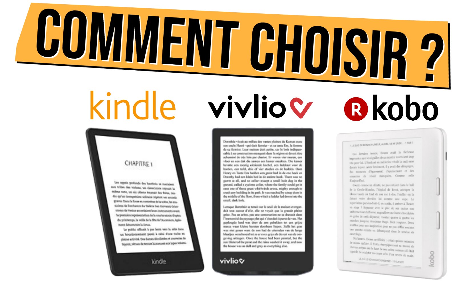 Quelle liseuse Kindle d' choisir ?