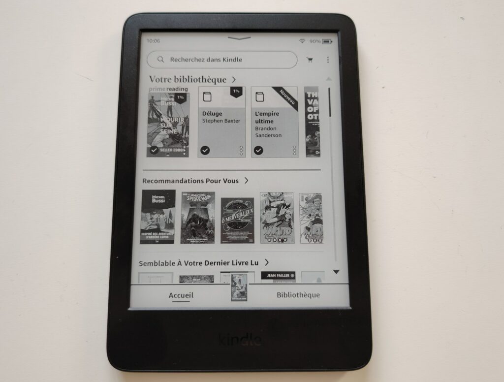 test liseuse kindle 2024 2025