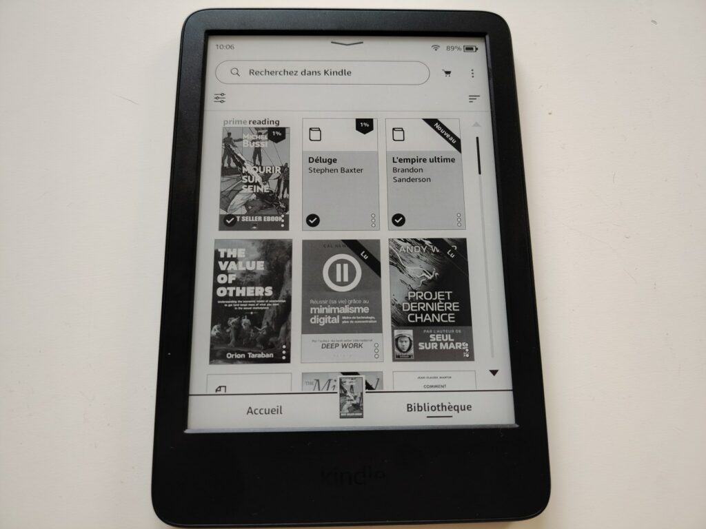 test liseuse kindle 2024 2025