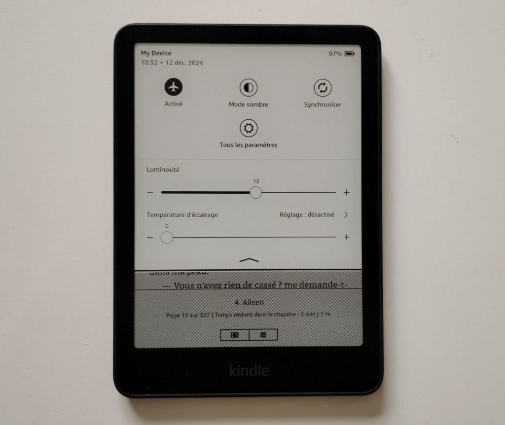 test kindle paperwhite 7 pouces