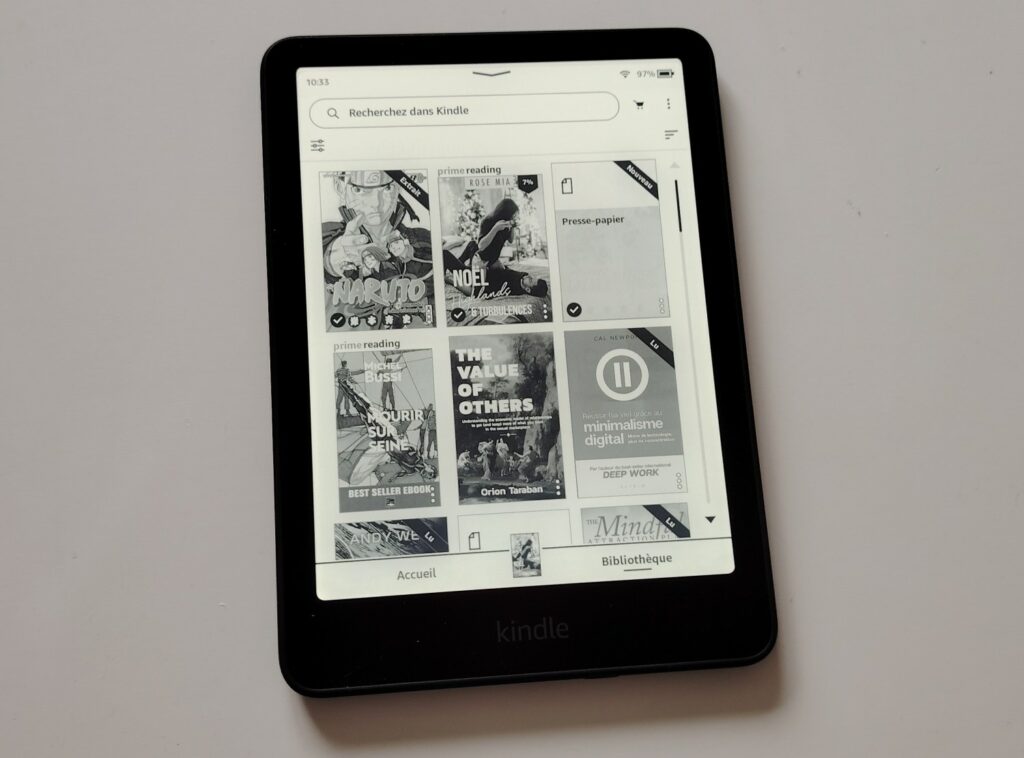 test kindle paperwhite 7 pouces