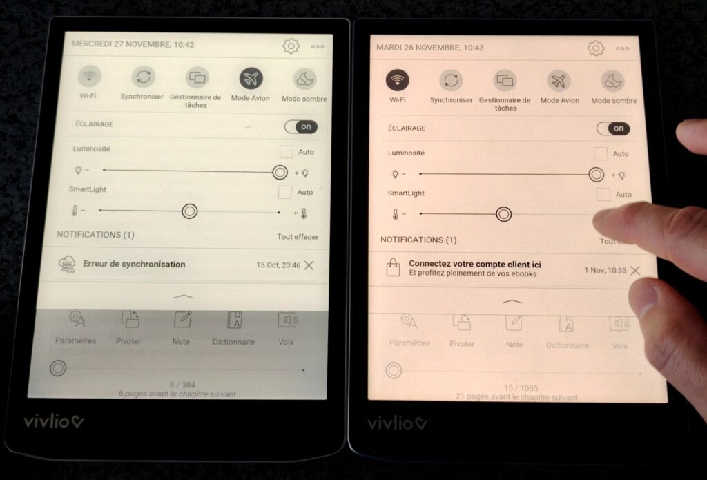 vivlio inkpad 4 comparaison vivlio inkpad color 3